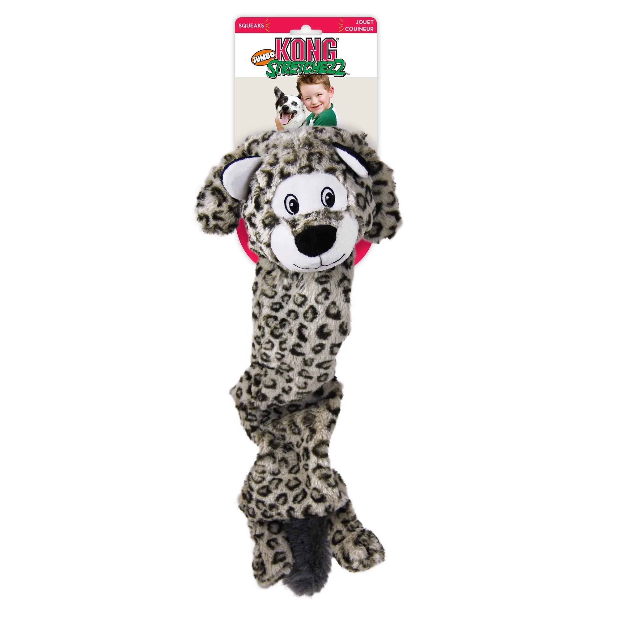 Kong Leksak Stretchezz SnowLeopard