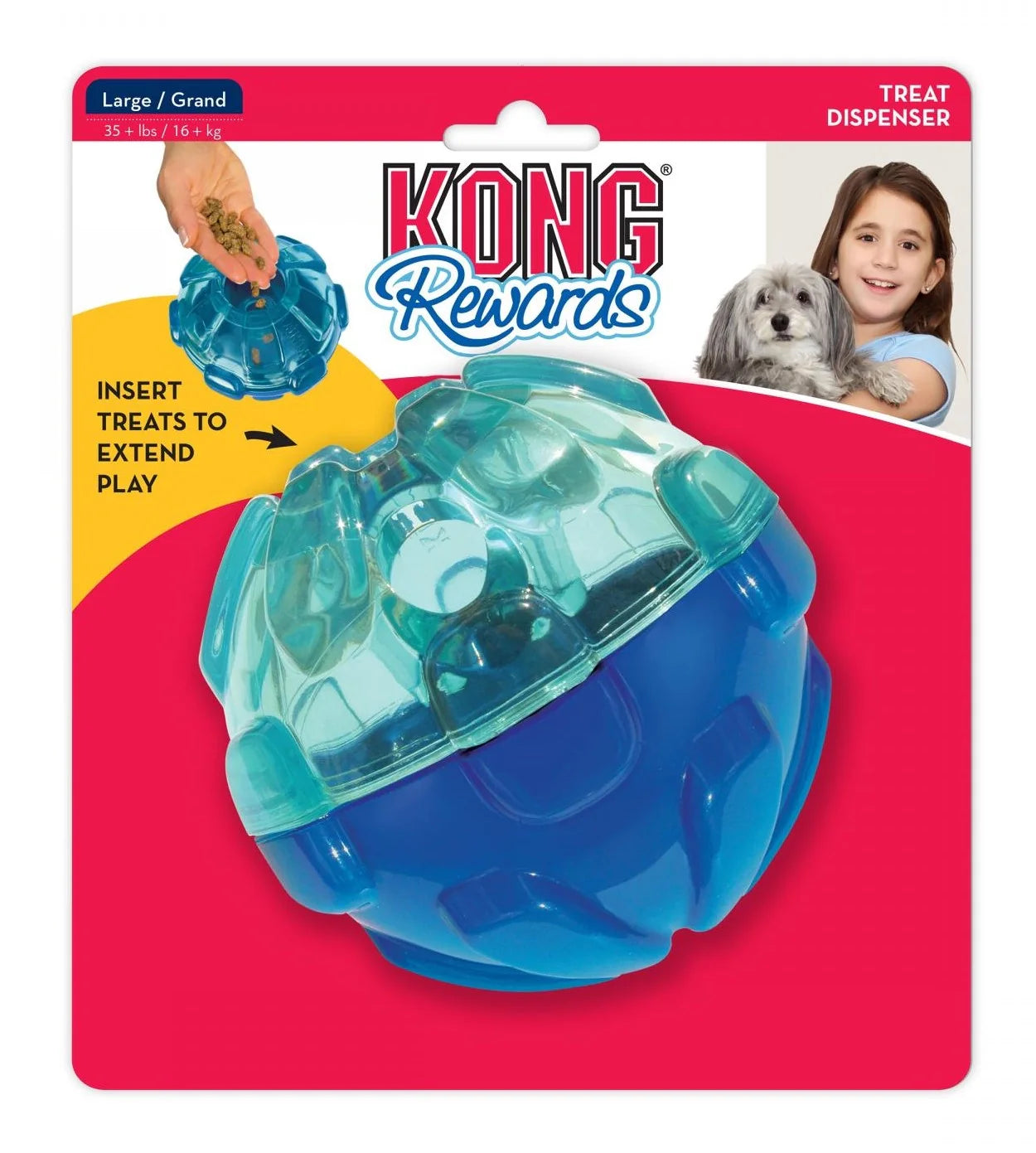 KONG Aktiveringsleksak Reward Ball, L