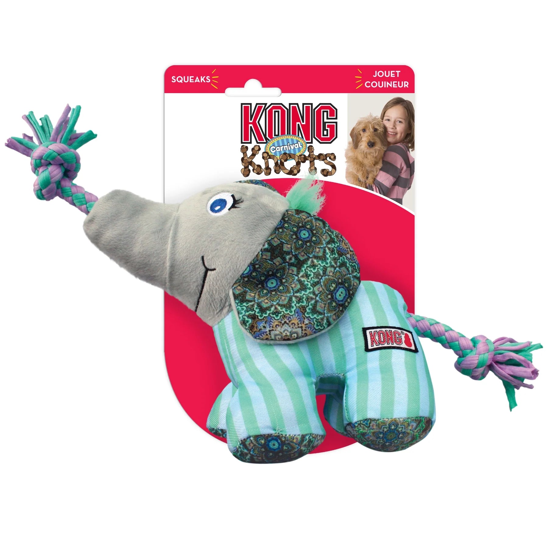 KONG Leksak Knots Carnival Elephant