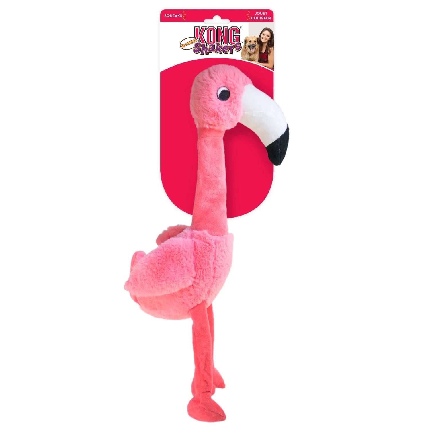 KONG Leksak Shakers Honkers Flamingo