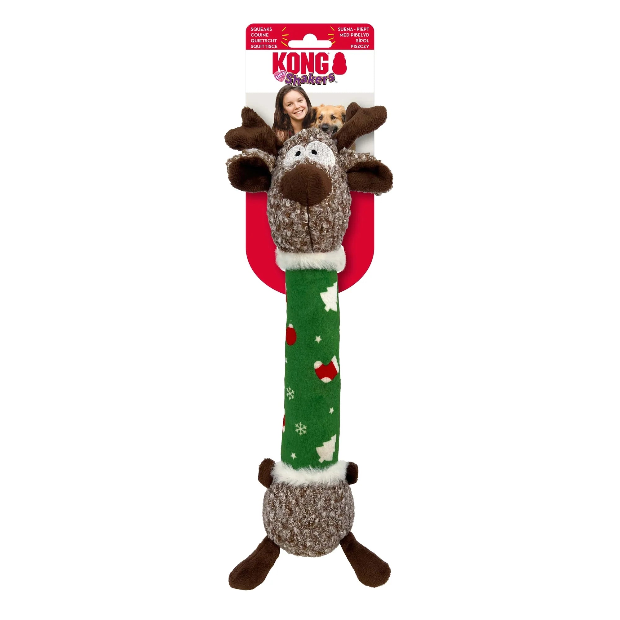 KONG Holiday Shakers Luvs Reindeer