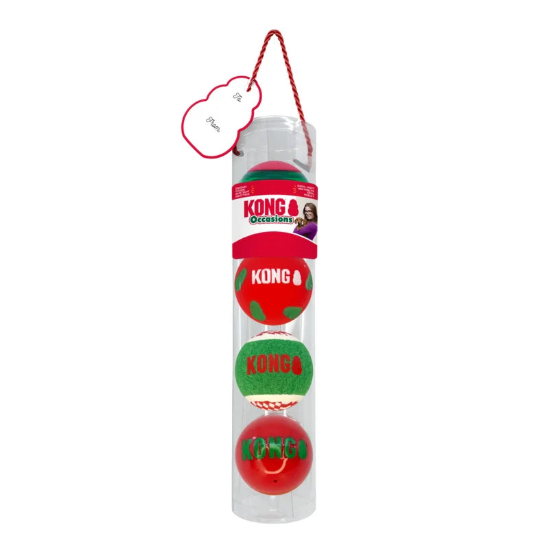 KONG Holiday Occasions Balls 4-Pack