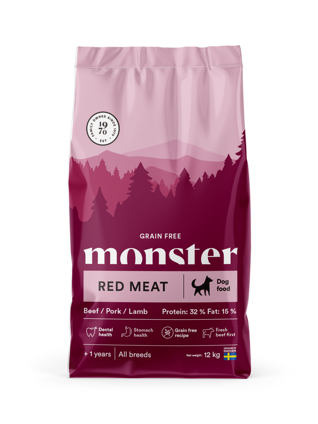 Monster Dog GF Adult Red Meat - Torrfoder Hund