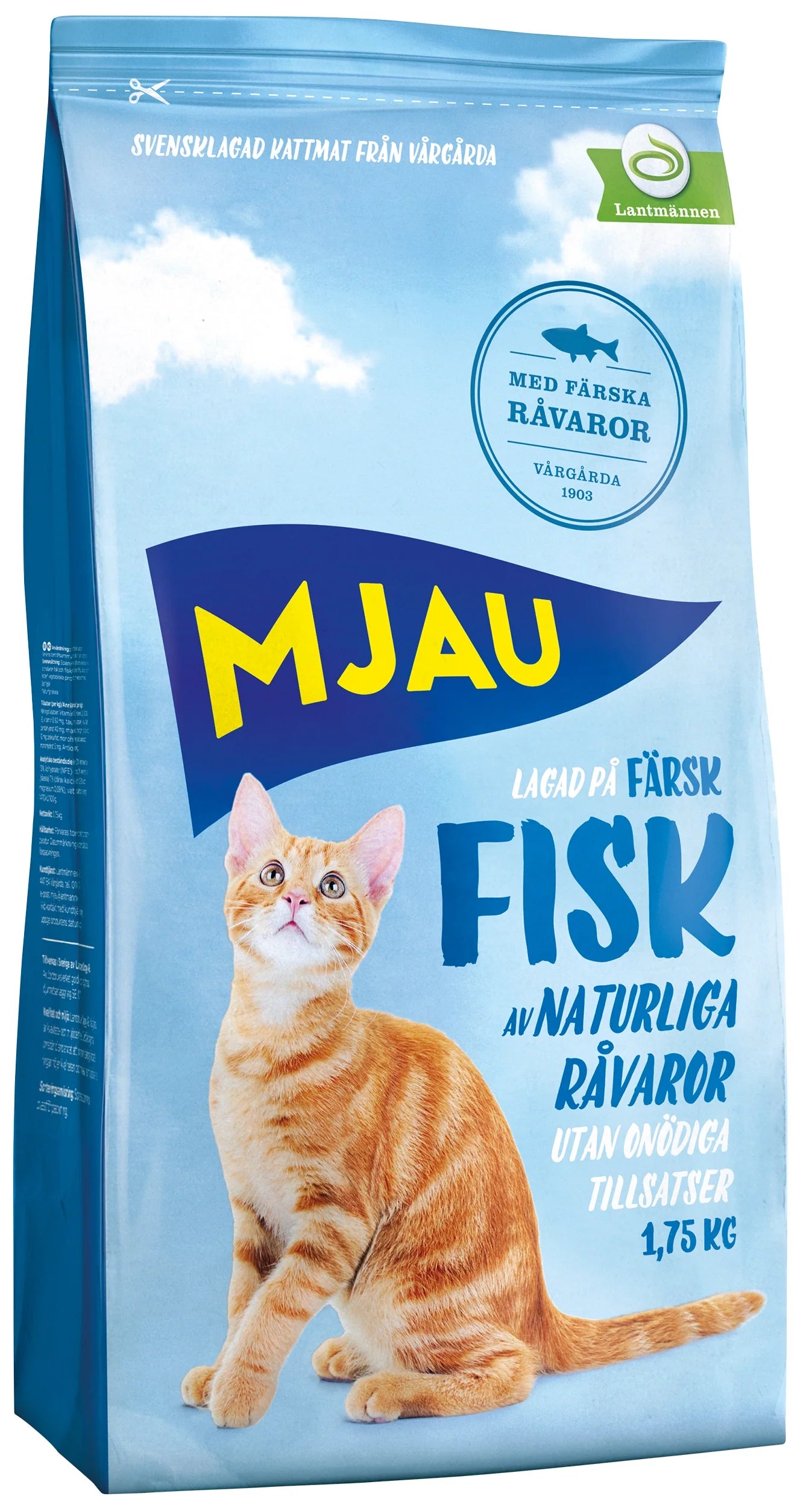 Mjau Torrfoder med Fisk