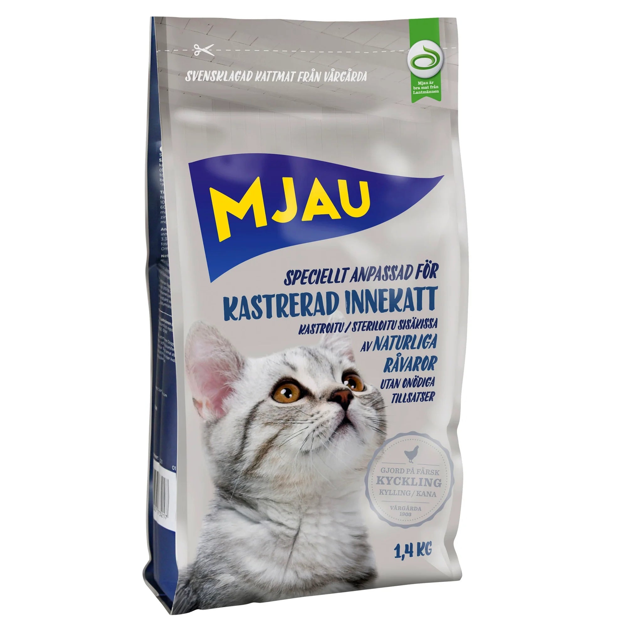 Mjau Torrfoder Kastrerad Innekatt