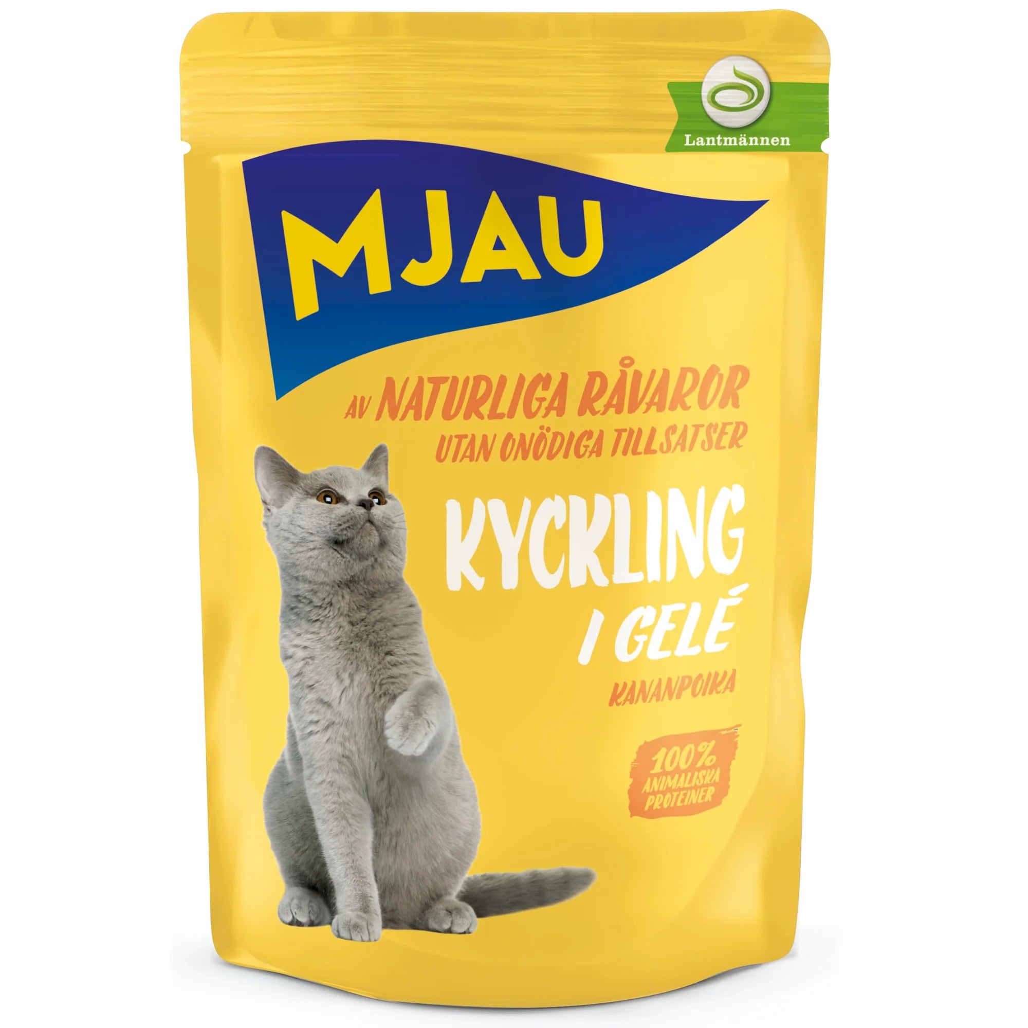 Mjau Bitar i Gelé Kyckling, 85g