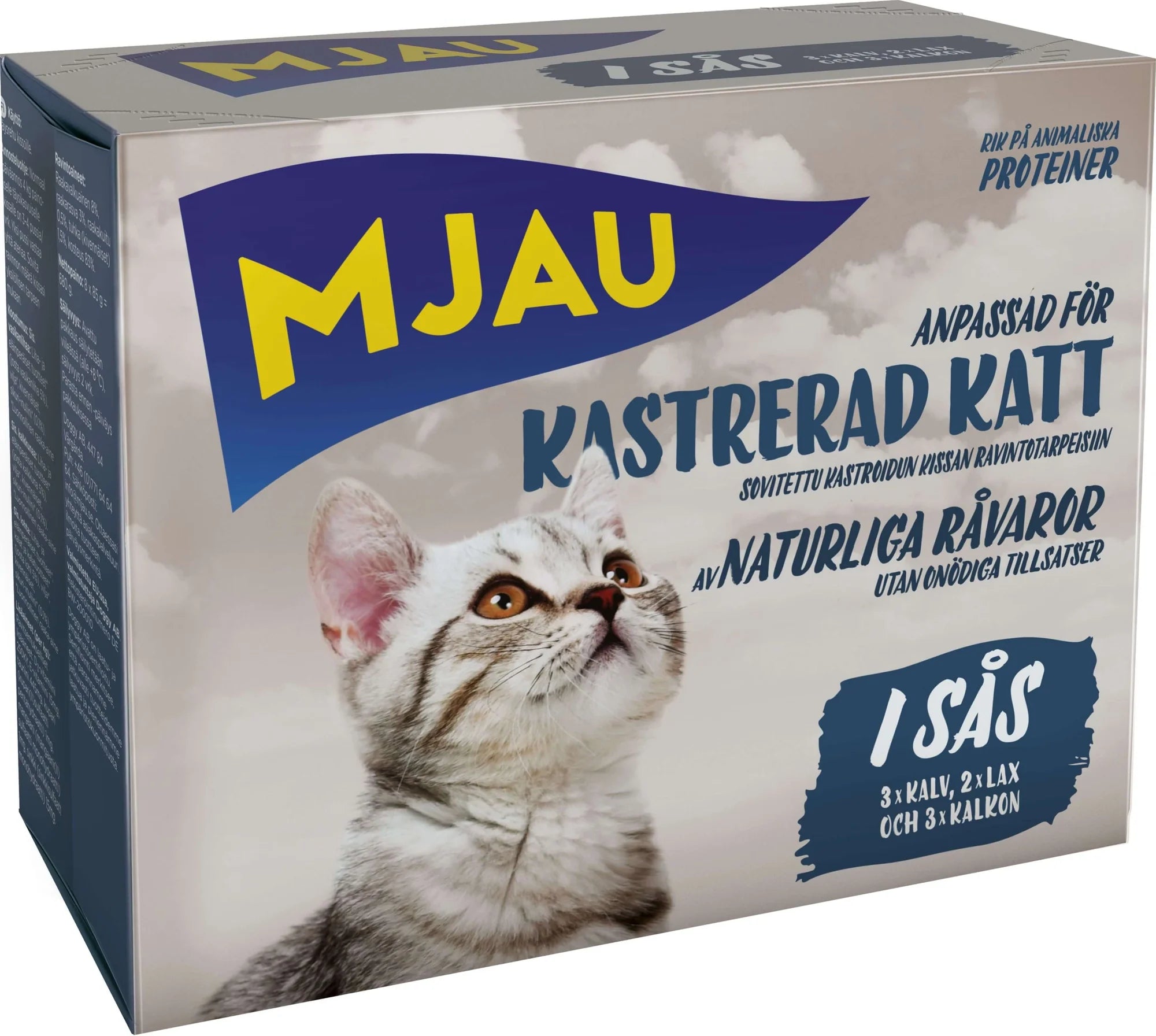 Mjau Bitar i Sås med K, O, F, Mix