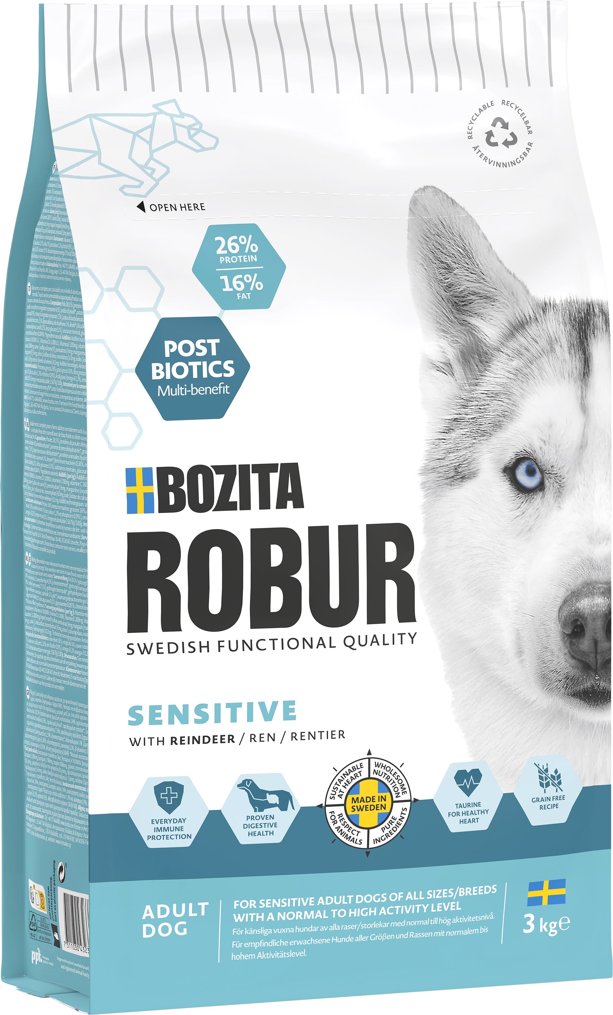Bozita Robur Sensitive Grain Free Ren Hundfoder