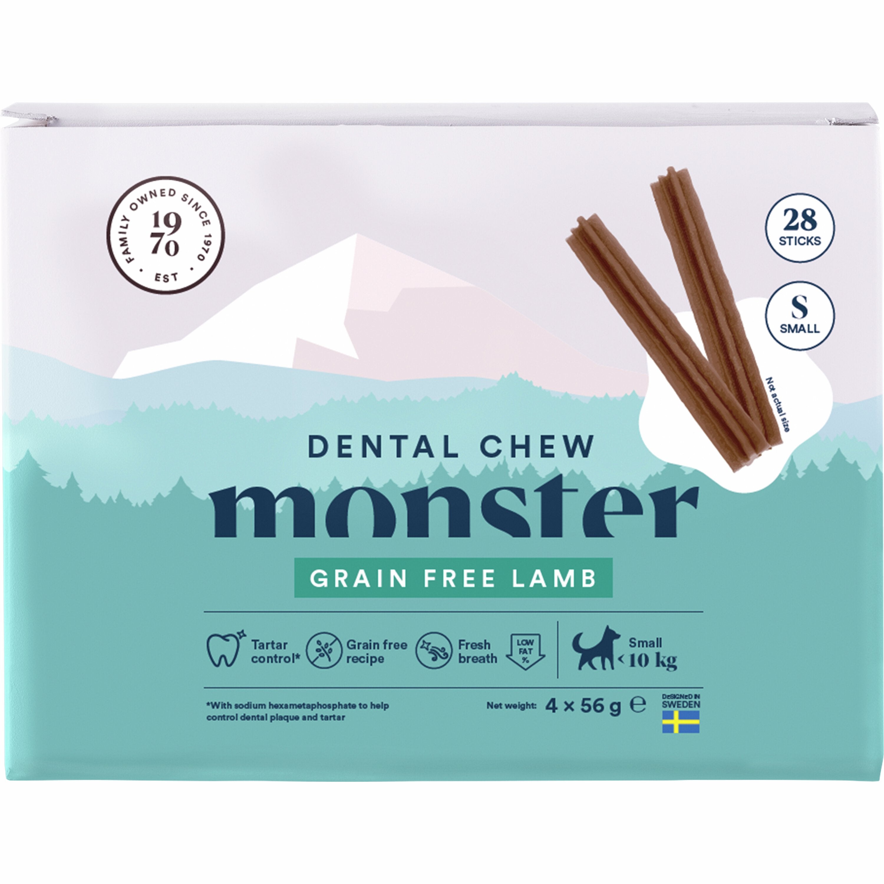 Monster Dog Dental Chew Lamb Small Month - Hund Tuggben