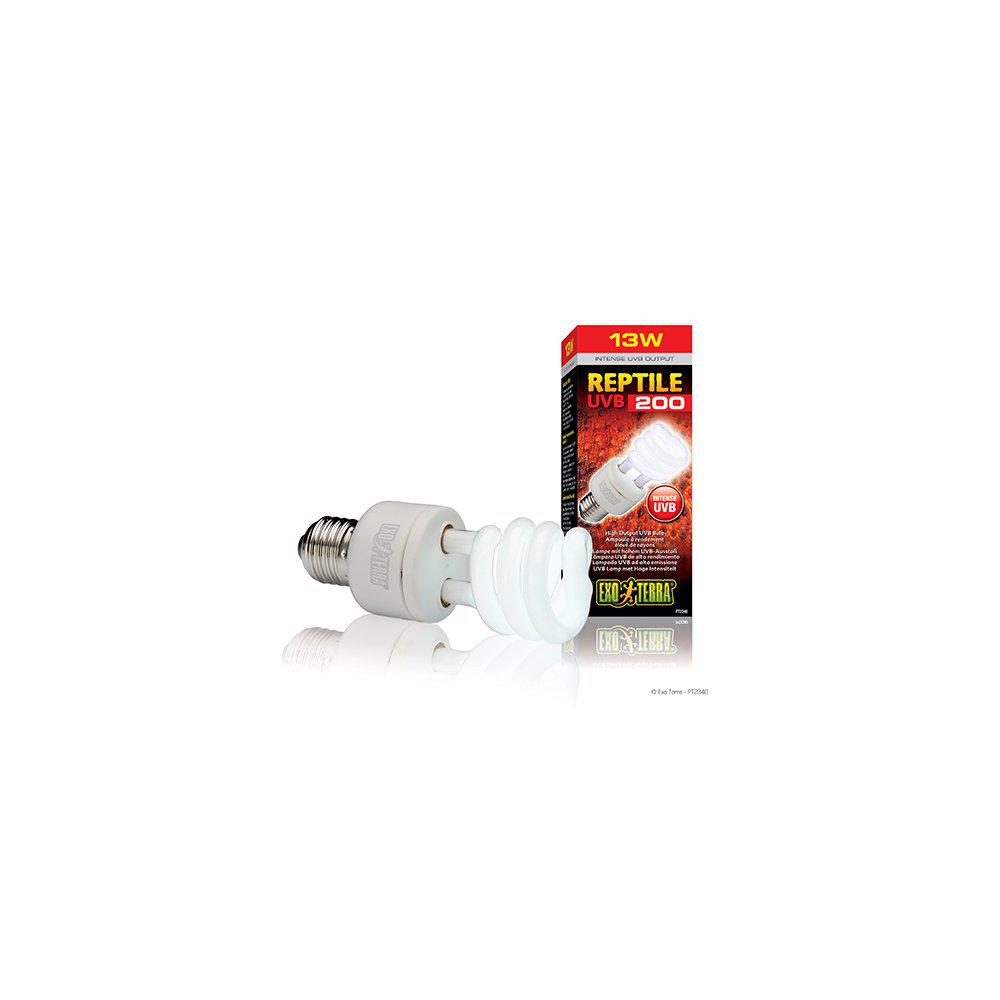 Reptile Uvb 200 Lysrörslampa E27 Exoterra