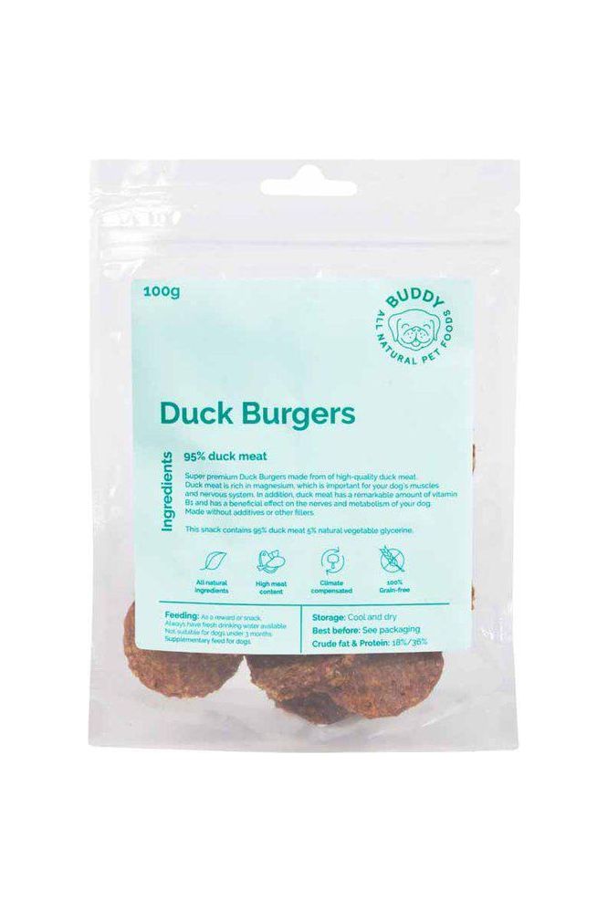 Buddy Meaty Burgers - Duck 100g