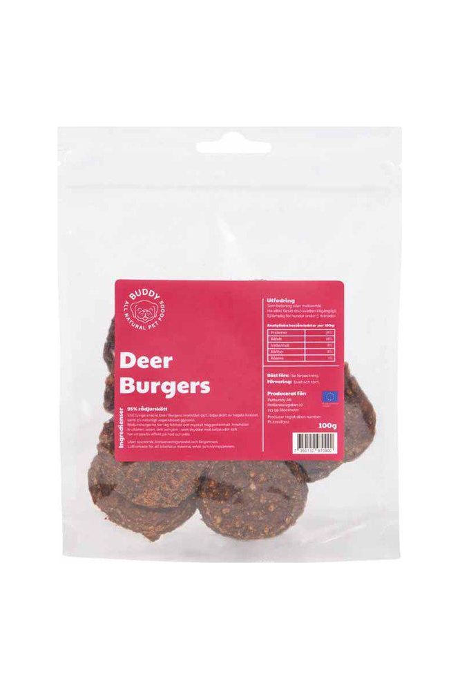 Buddy Meaty Burgers - Venison 100g