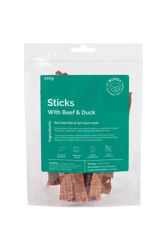 Buddy Sticks With Duck 100g