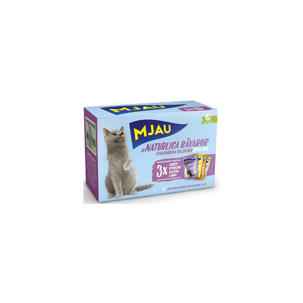 Mjau Multipack Köttsmaker i Gelé 12x85 g x4