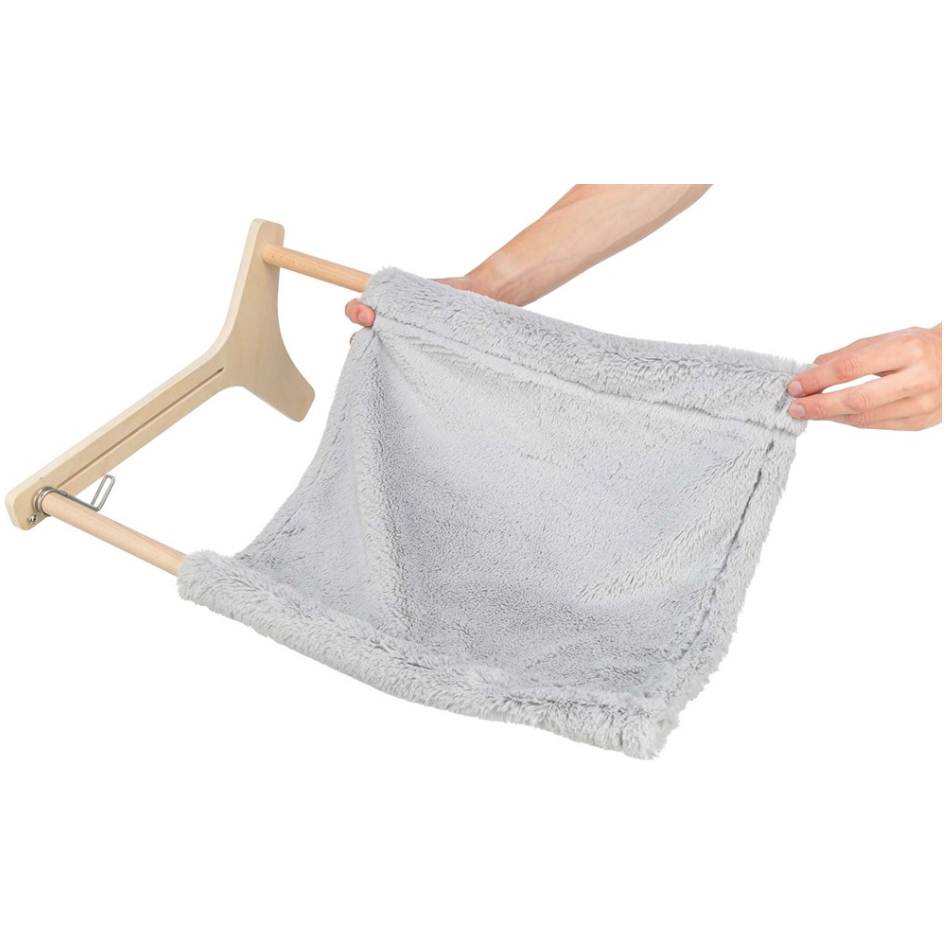 Hammock, trä obehandlad, 47 x 24 x 38 cm, grå
