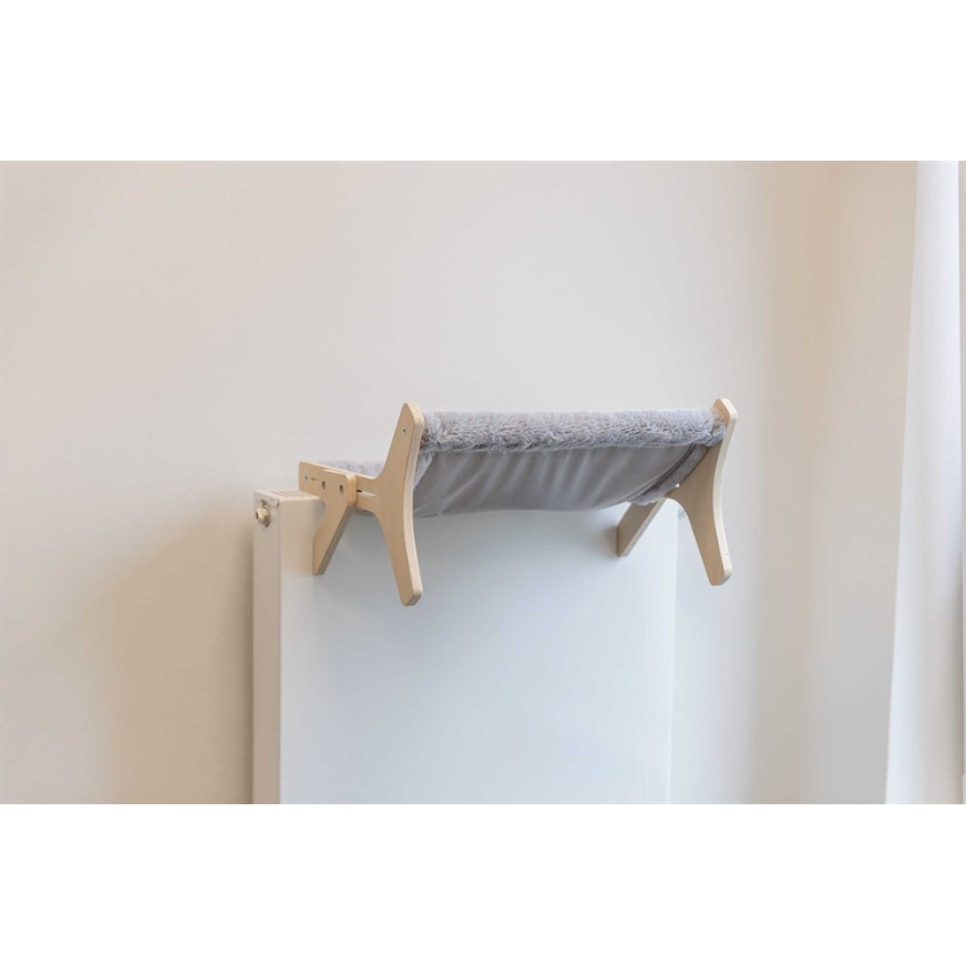 Hammock, trä obehandlad, 47 x 24 x 38 cm, grå