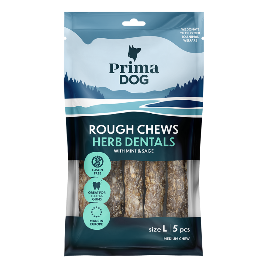 Prima Dog Rough Chews Dental Mynta & Salvia 15cm