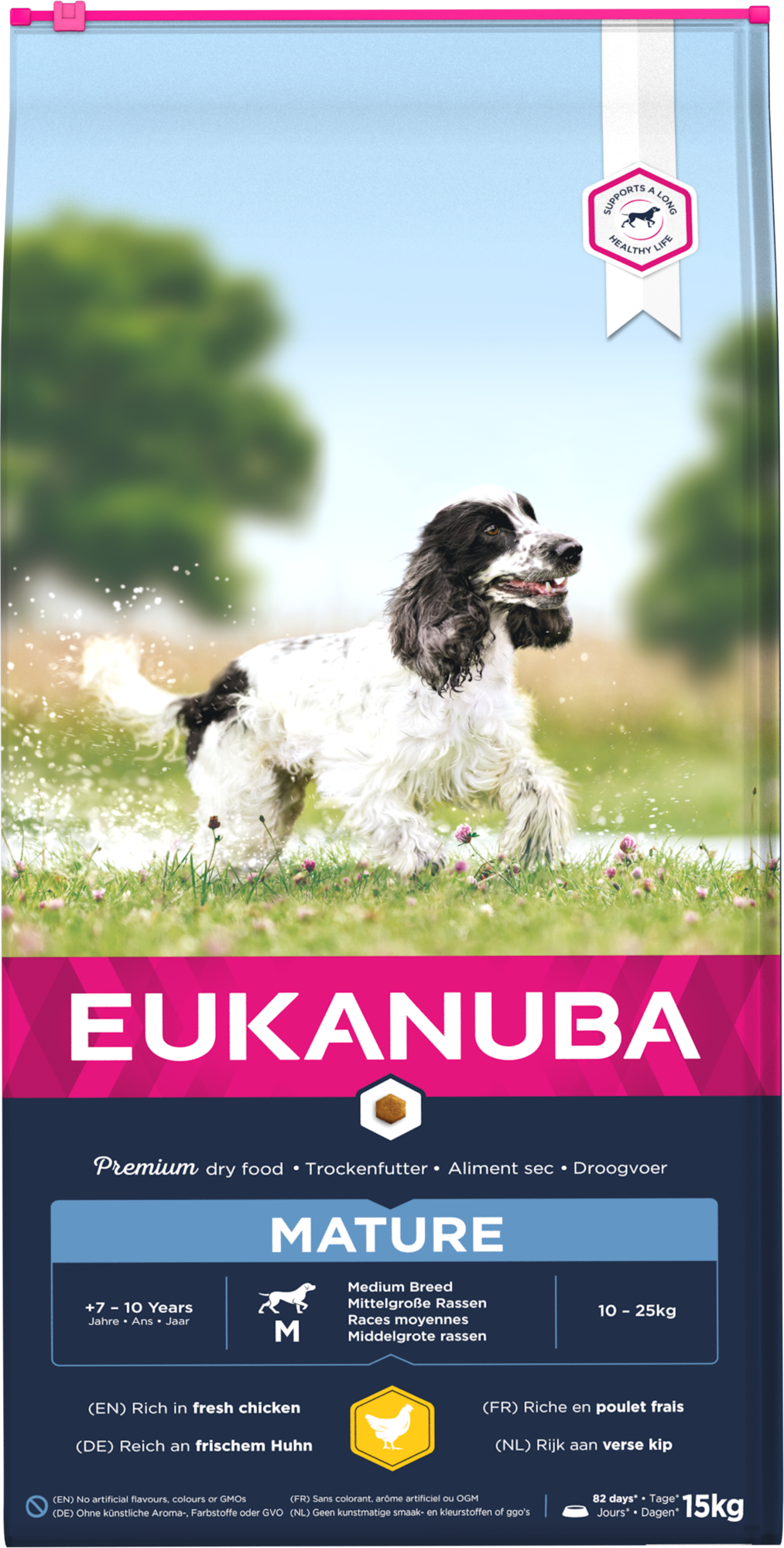 Eukanuba Dog Mature Medium Chicken - Torrfoder Åldrande Hundar