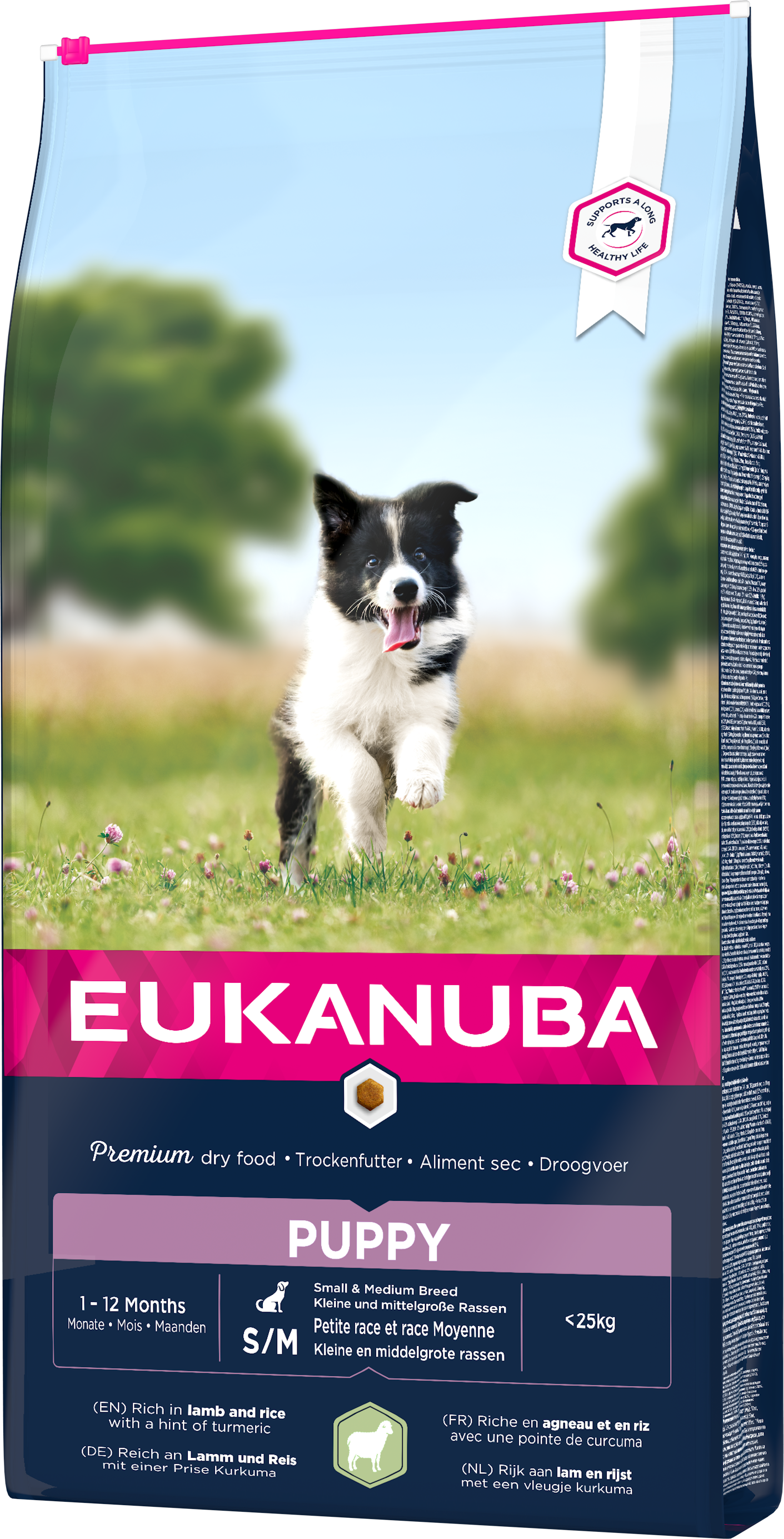 Eukanuba Dog Puppy Small / Medium Lamb & Rice - Torrdfoder Valp Små & Mellanstora Raser