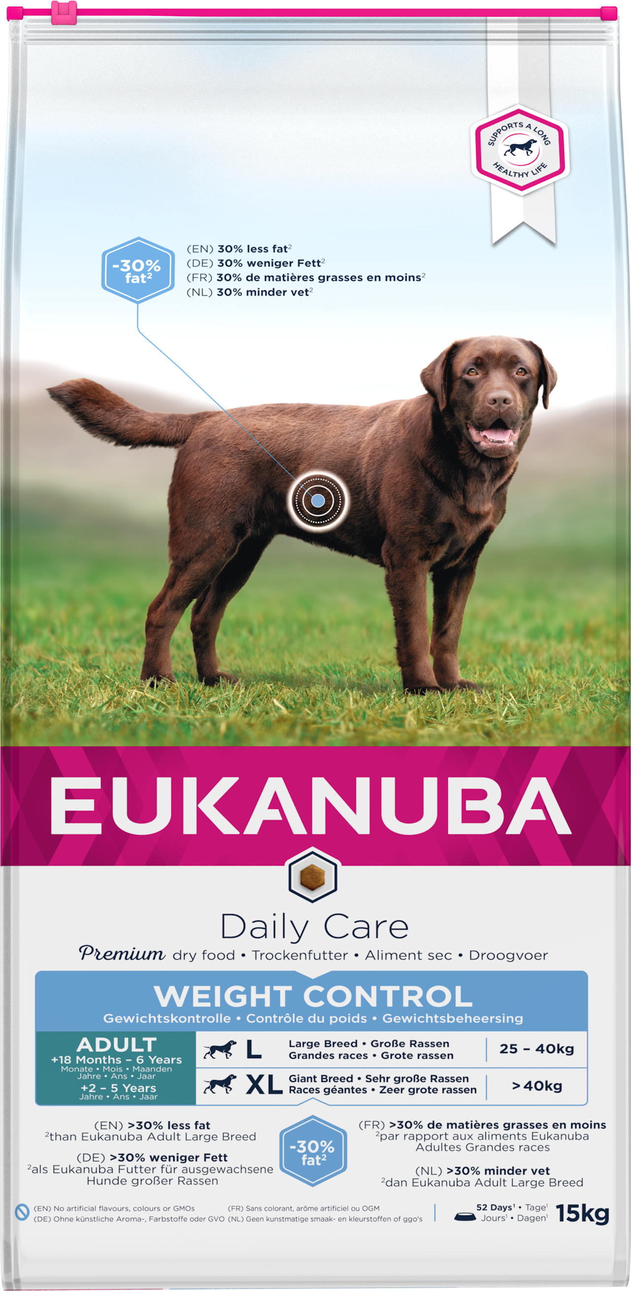 Eukanuba Daily Care Weight Control Adult Large Breed - Torrfoder Hund