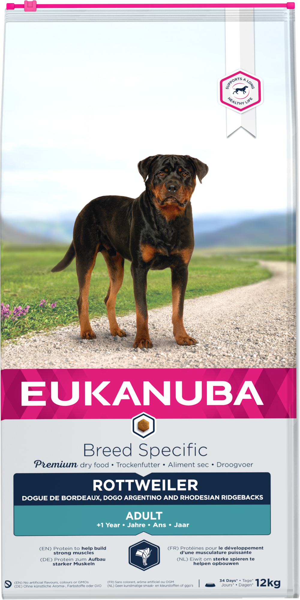 Eukanuba Breed Specific Dog Rottweiler - Torrfoder Hund