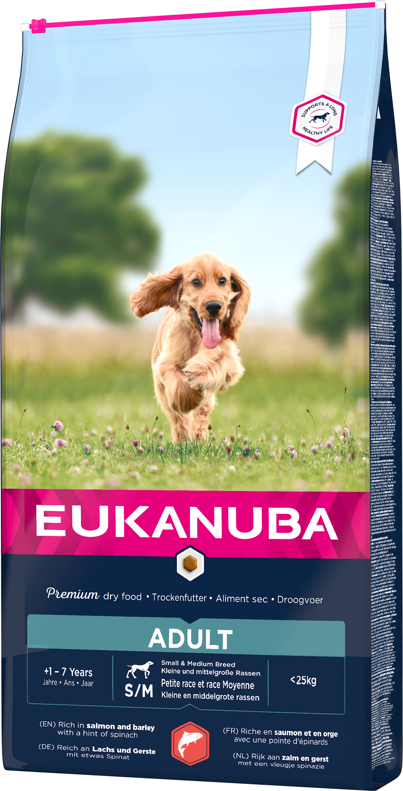 Eukanuba Dog Adult Small / Medium Salmon & Barley - Torrfoder Hund