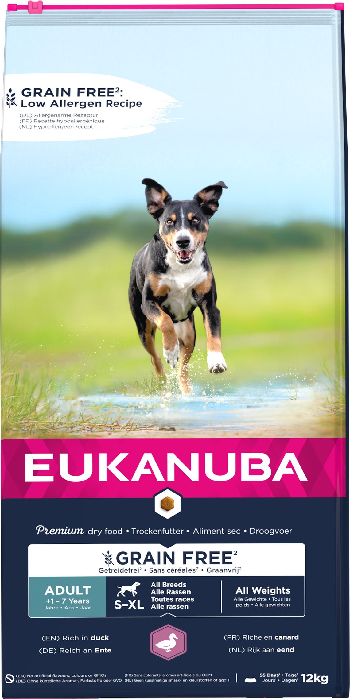 Eukanuba Dog Grain Free Adult Duck - Torrfoder Hund