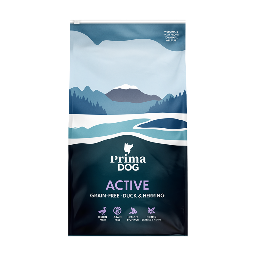 Prima Dog Active Anka & Strömming Grain Free 10kg