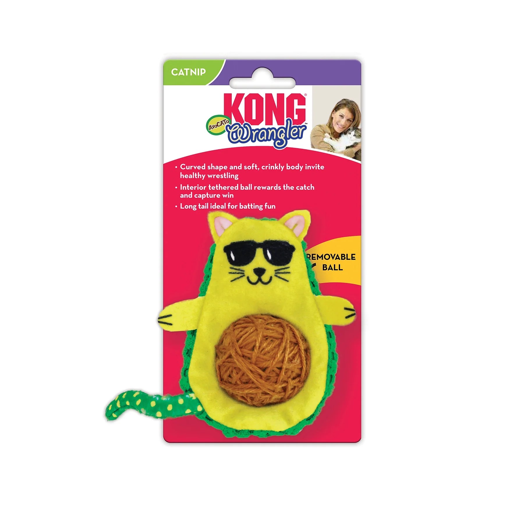 KONG Leksak Wrangler AvoCATo