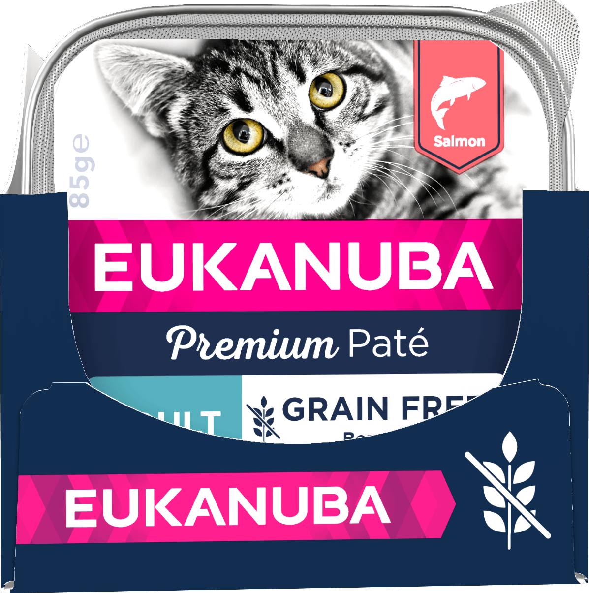 Eukanuba Cat Grain Free Adult Salmon Paté 85 g x 12 st - Våtfoder Katt