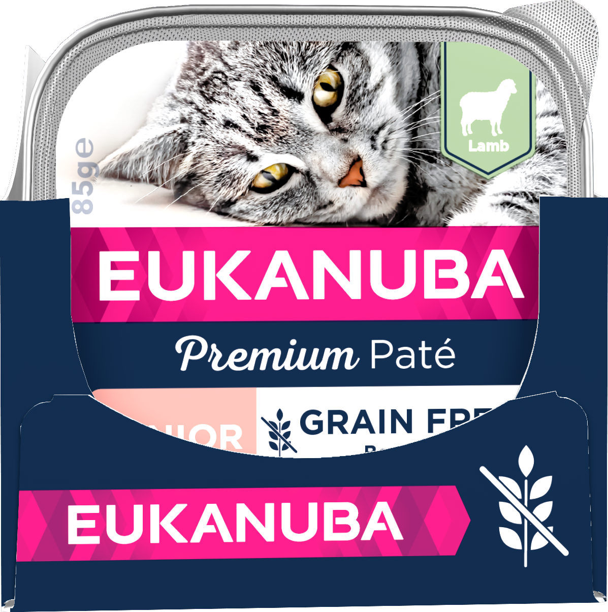 Eukanuba Cat Grain Free Senior Lamb Paté 85 g x 12