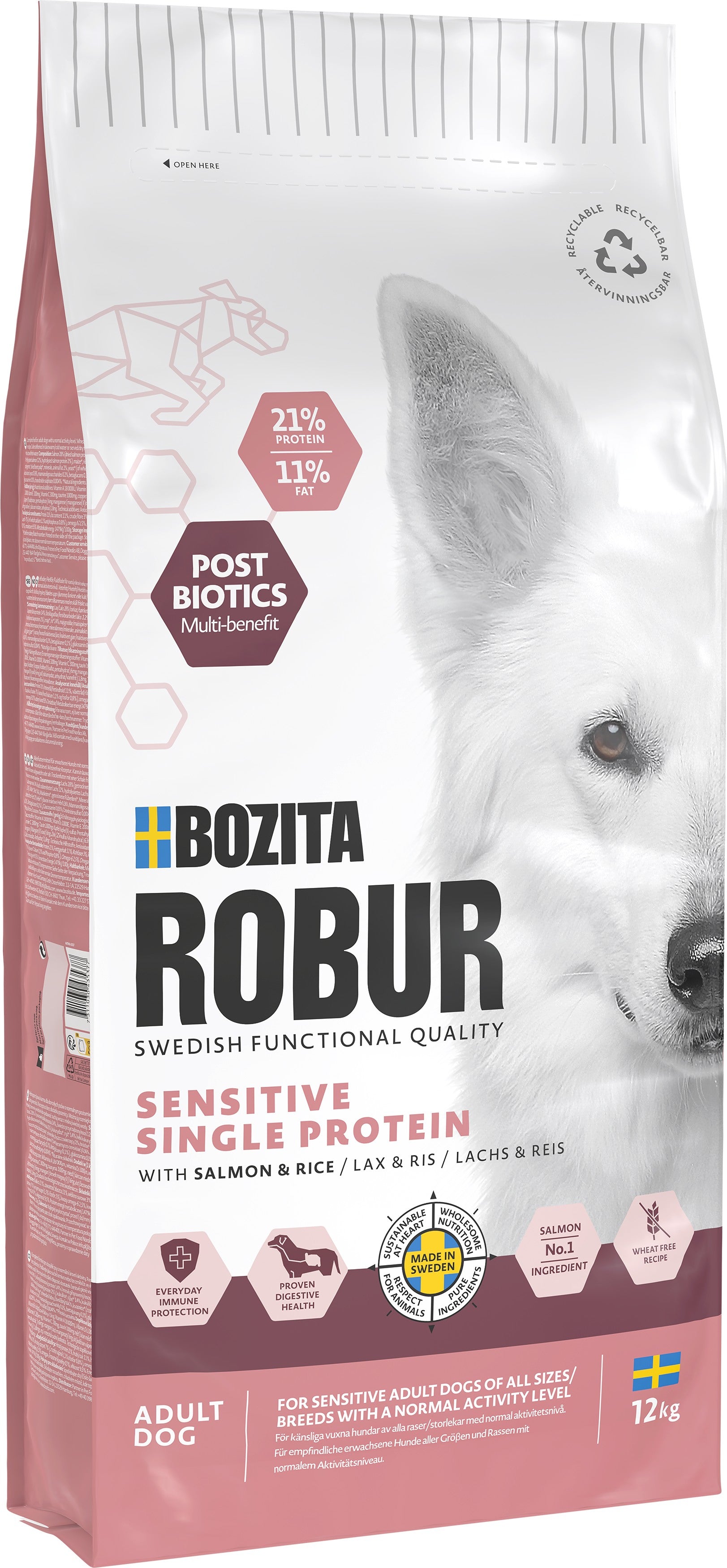 Bozita Robur Sensitive Salmon Hundfoder