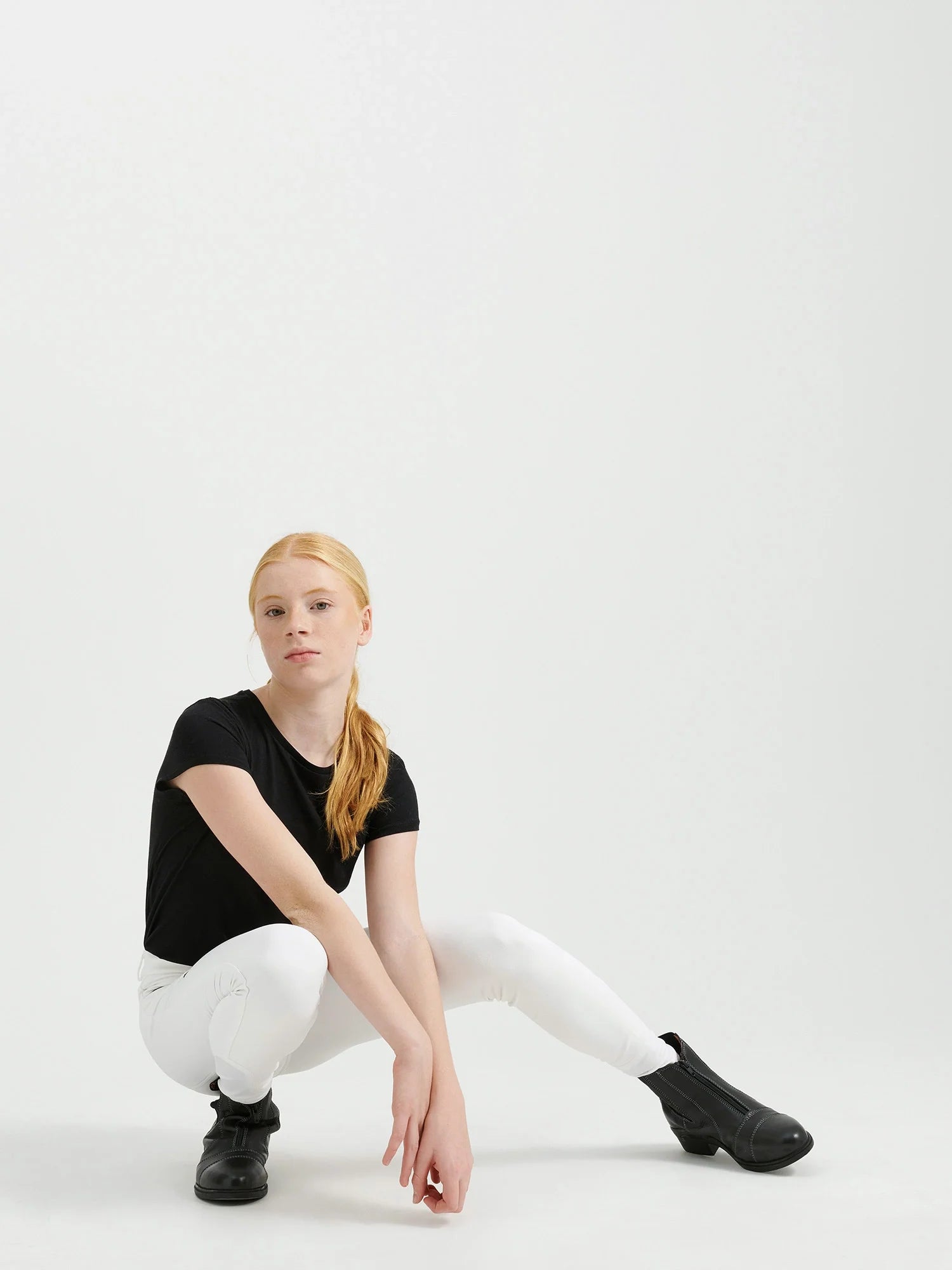 Jacson Barn/Junior Hedvig Ridbyxa Helskodd Vit