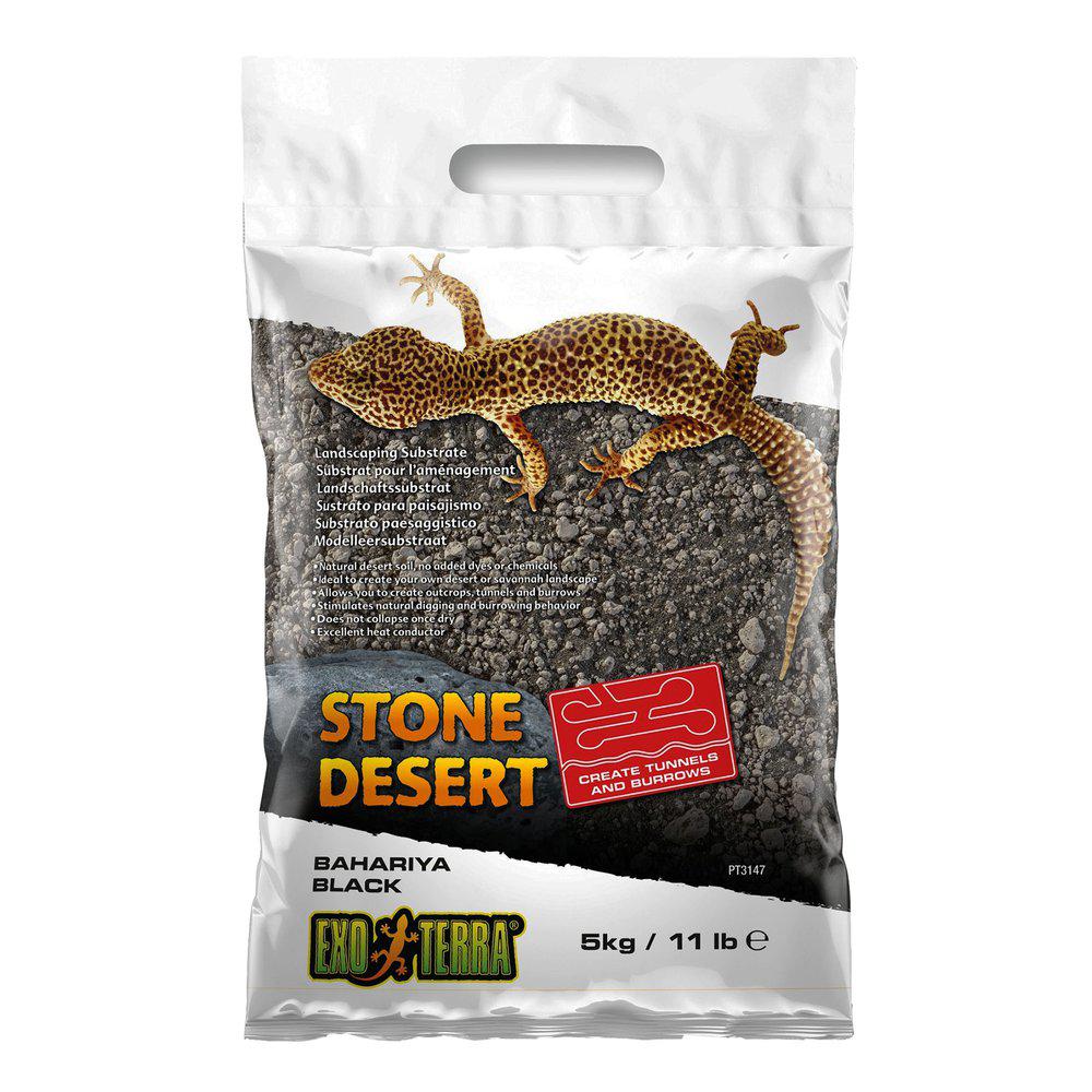 Stone Dessert Svart Grävsubstrat Exoterra