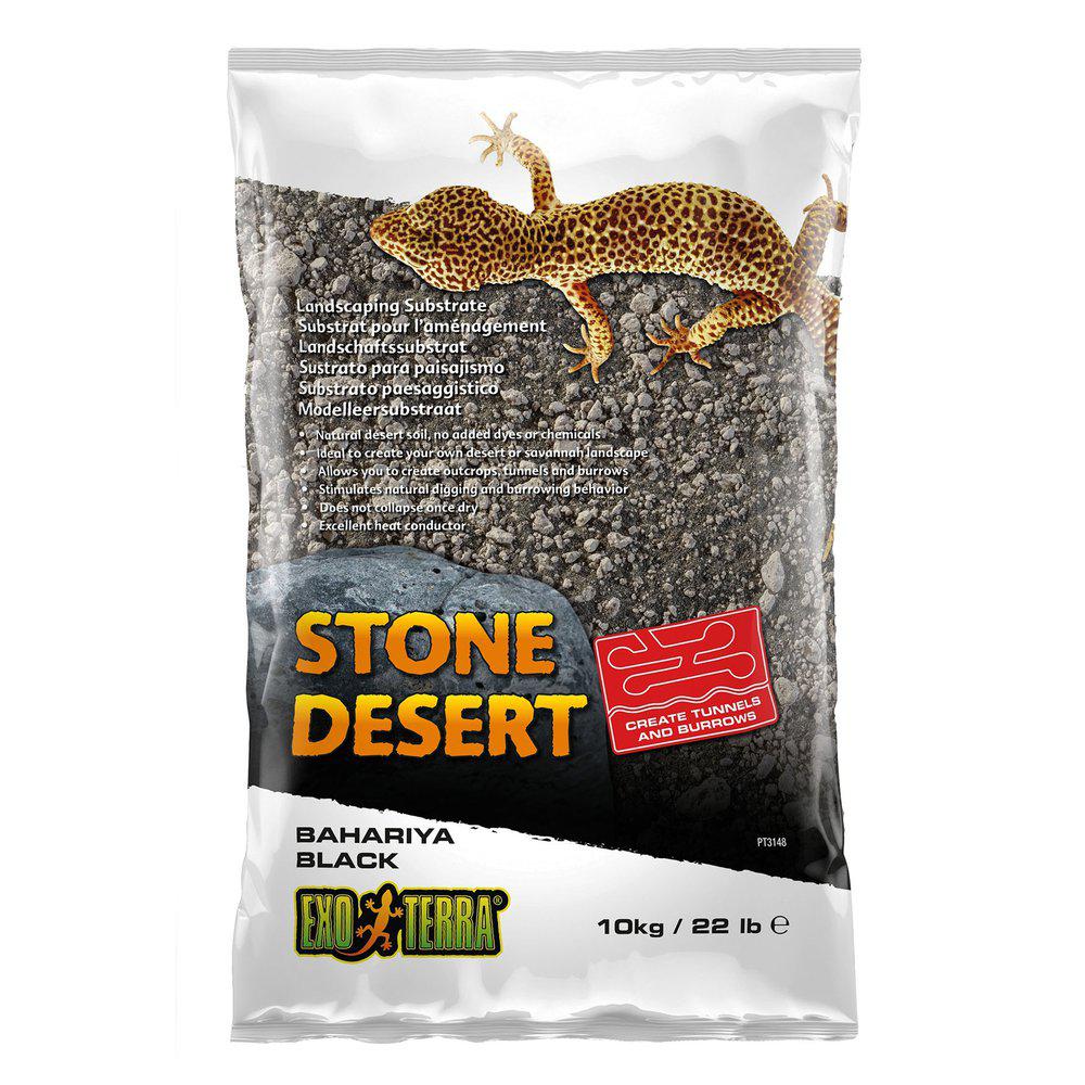 Stone Dessert Svart Grävsubstrat Exoterra