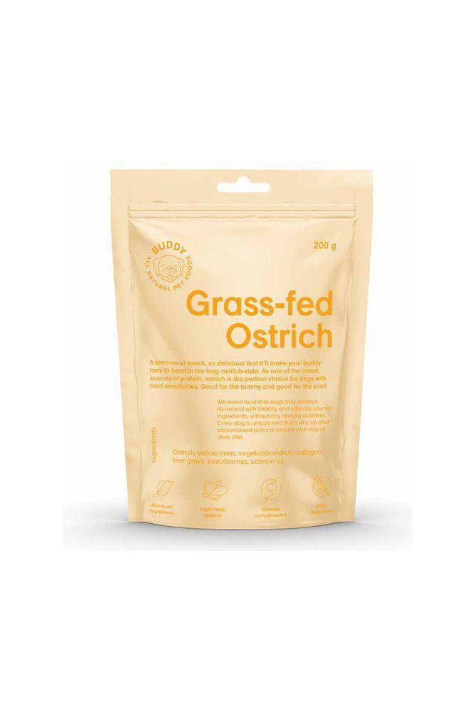 Buddy Semi-moist Snack Ostrich & Blackberries 200g