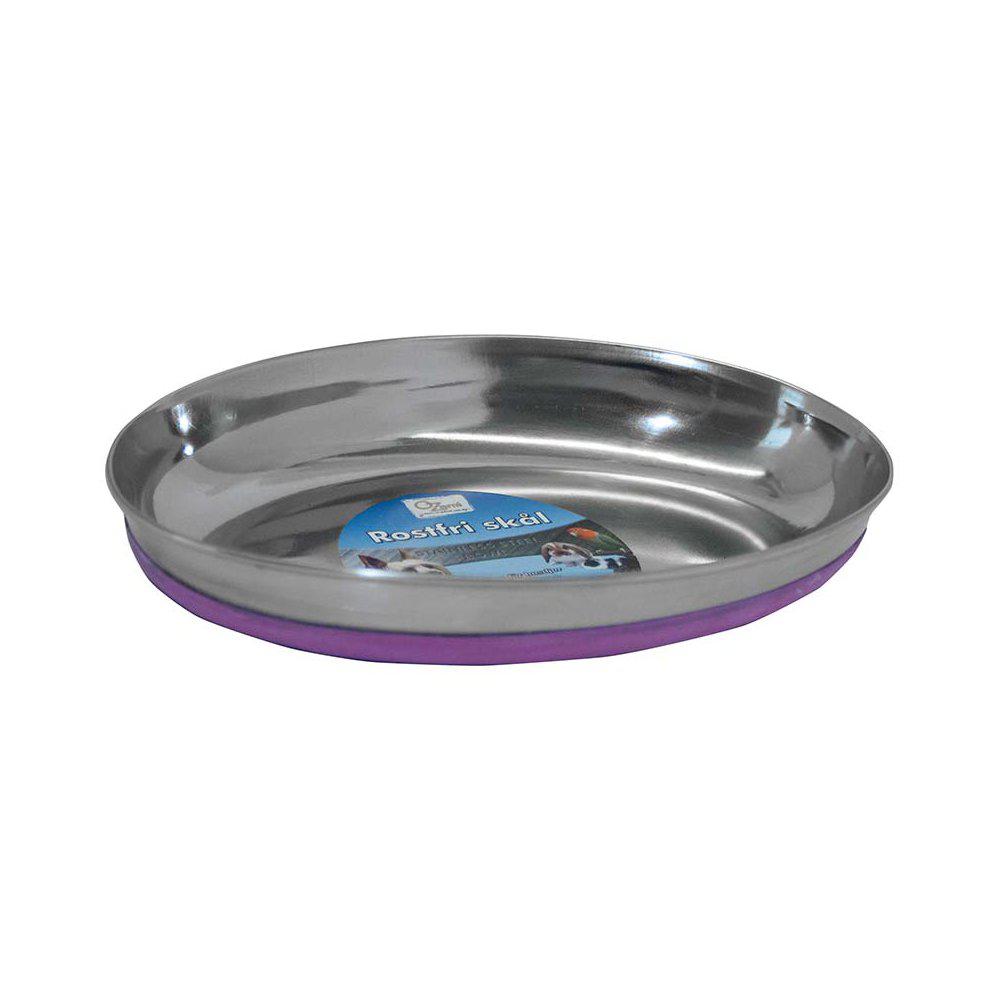 Kattskål Rostfri Anti-slip Oval  250ml