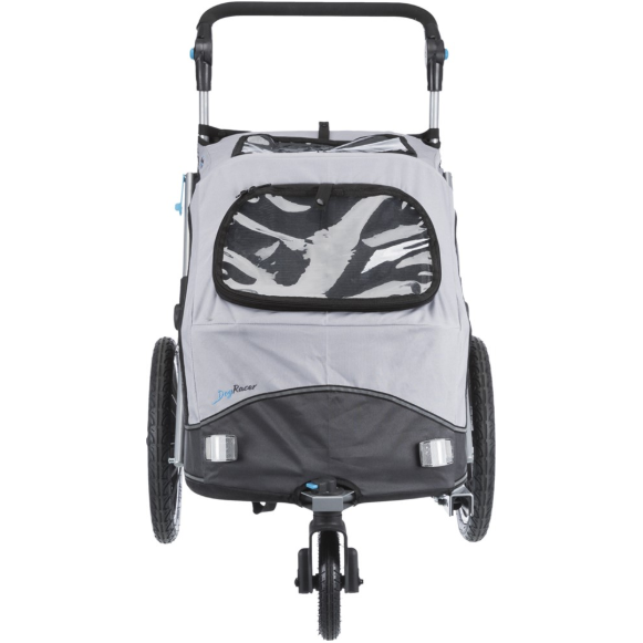 Cykelvagn, quick-fold,S: 58 × 93 × 74/114 cm, grå