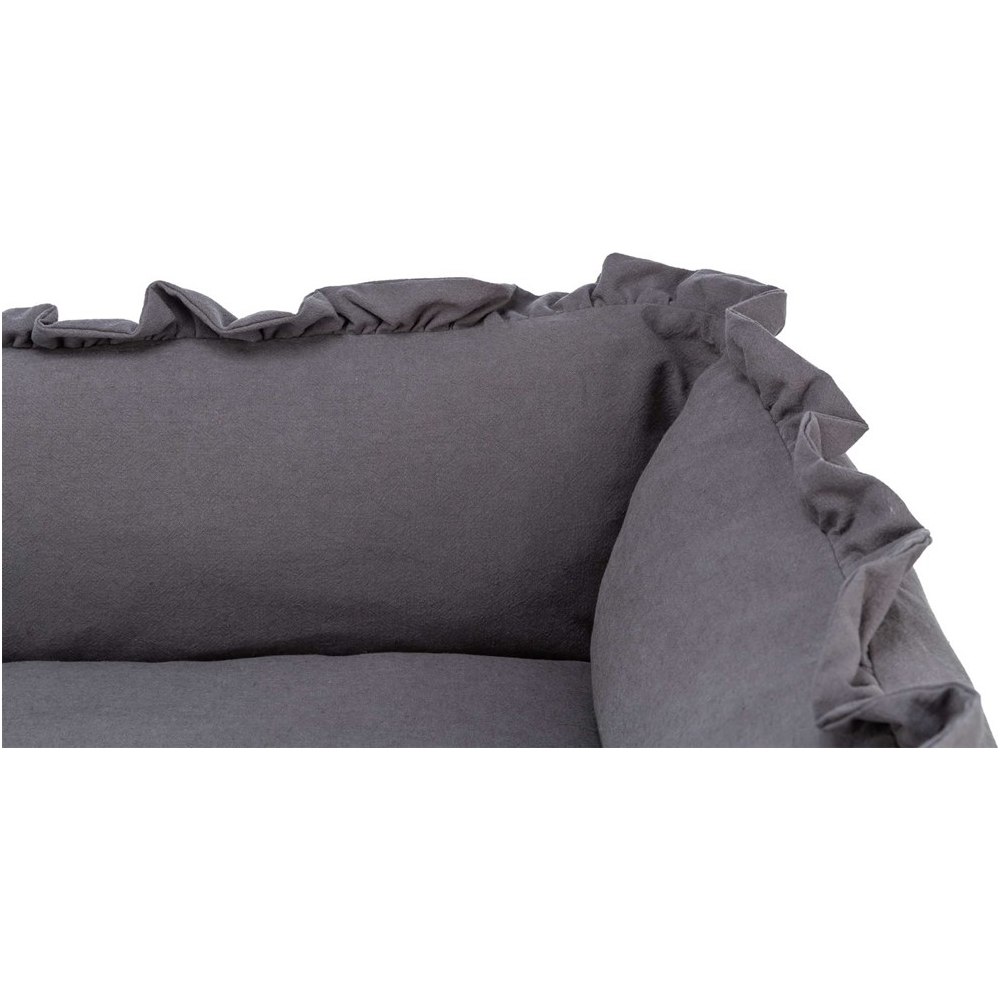 Amelie bädd, rektangulär, 100 × 70 cm, mörkgrå