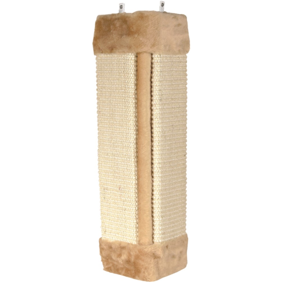 Klösbräda hörn, 32 x 60 cm, sisal/plysch, beige