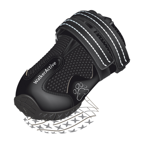 Hundskor Walker Active 2-pack, XS, svart