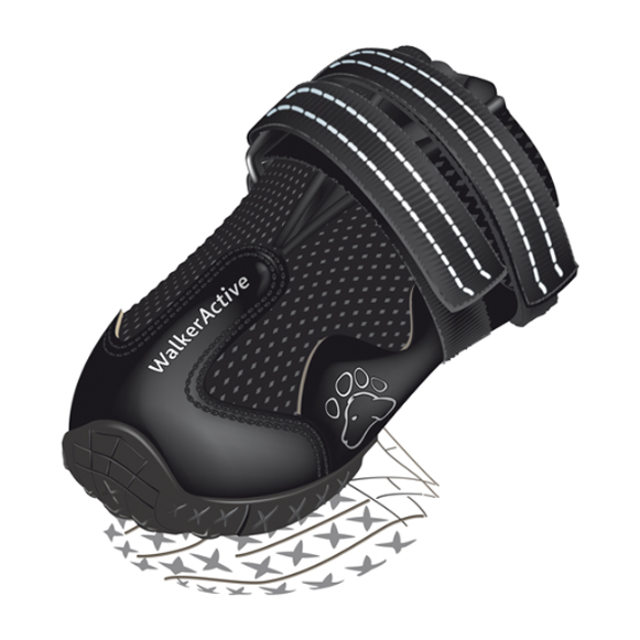 Hundskor Walker Active 2-pack, XS-S, svart