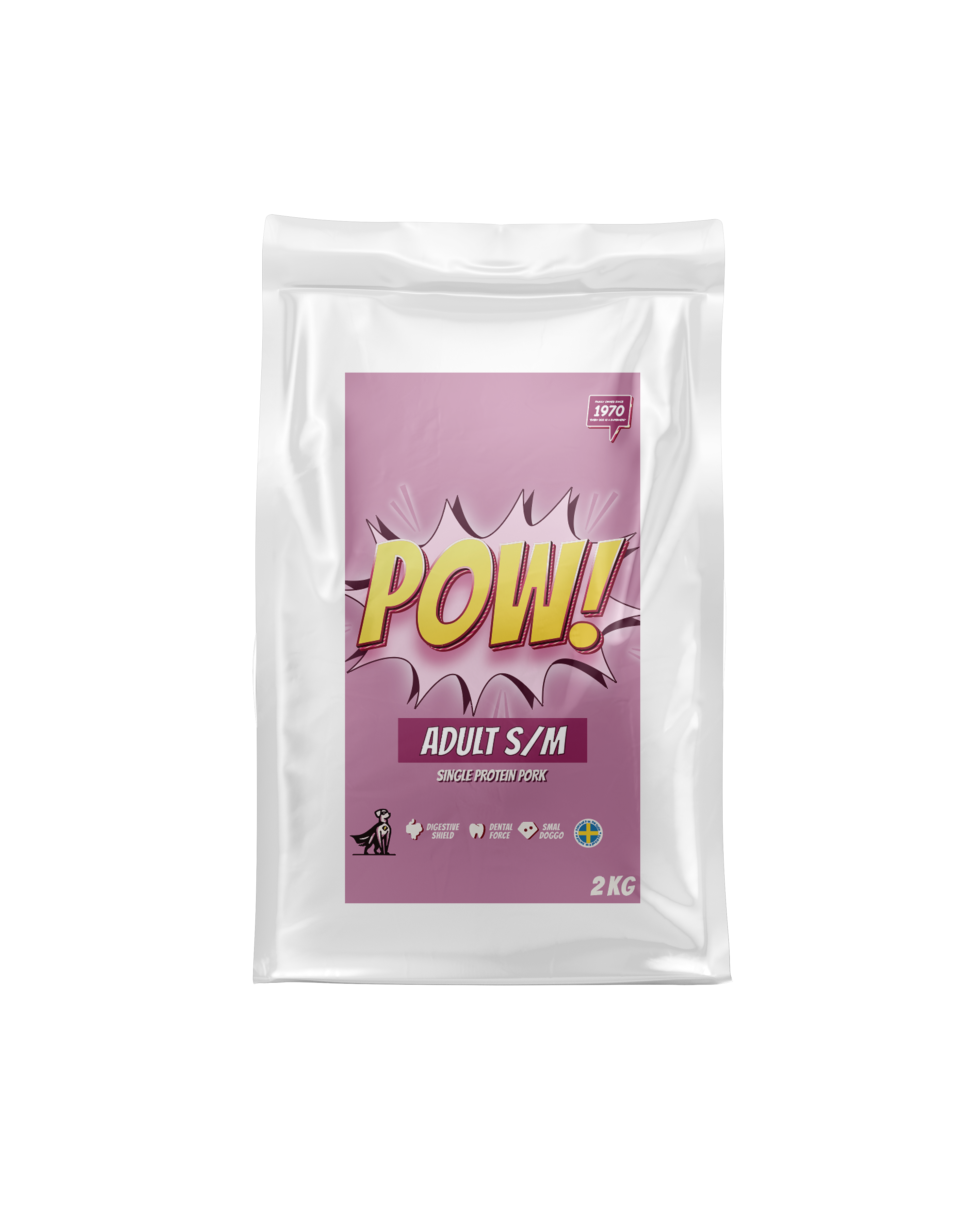 POW! Dog Adult Small / Medium Pork - Torrfoder Hund