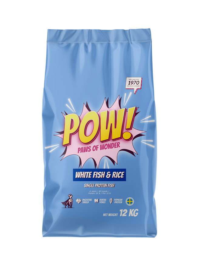 POW! Dog Adult White Fish - Torrfoder Hund