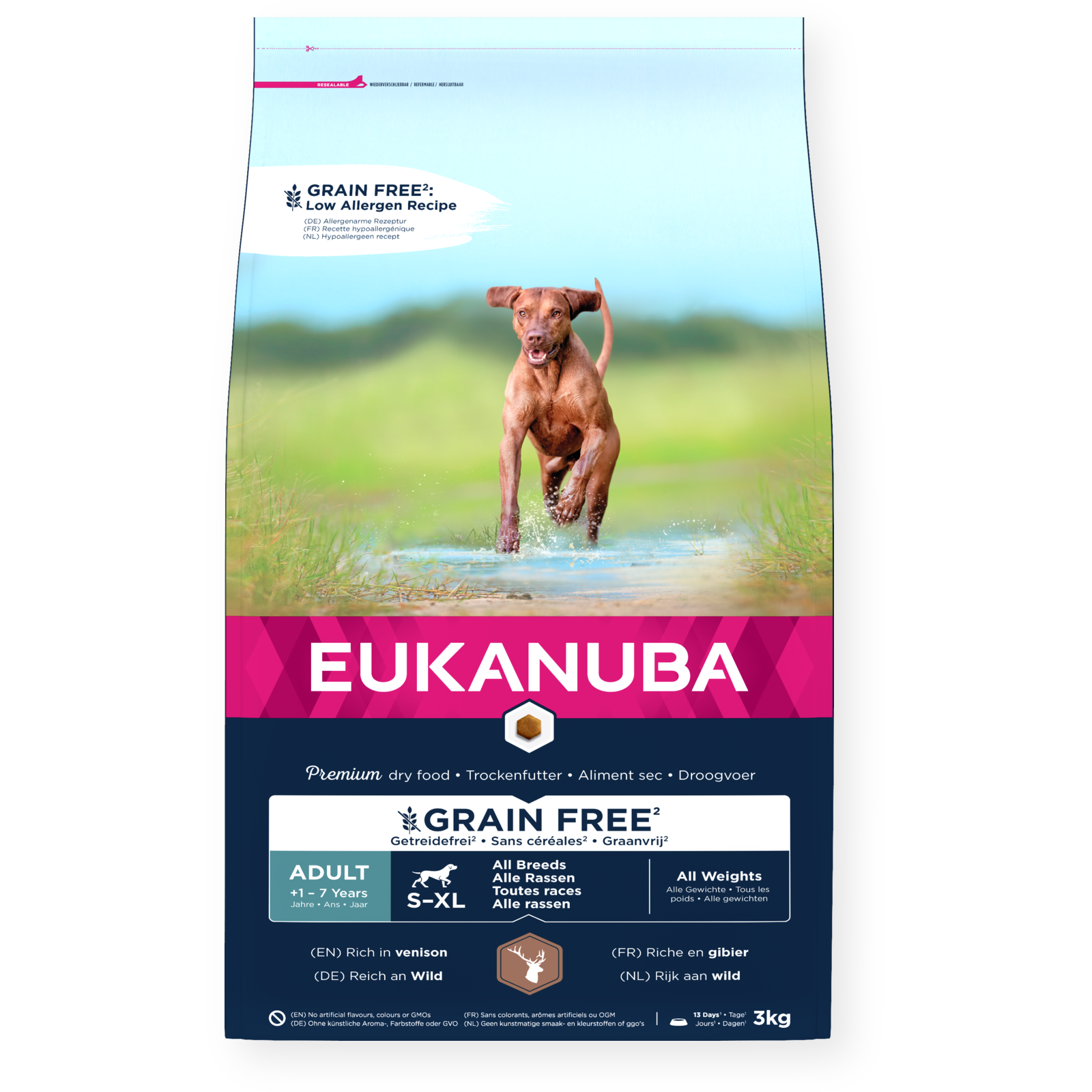Eukanuba Dog Grain Free Adult Venison - Spannmålsfritt Torrfoder Hund