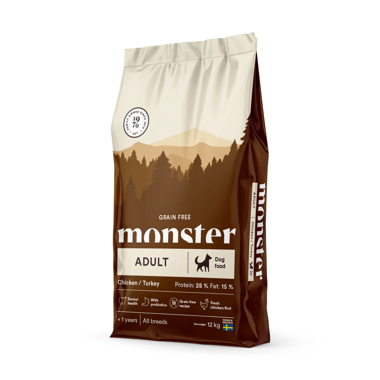 Monster Dog Grain Free Adult Chicken/Turkey - Torrfoder Hund