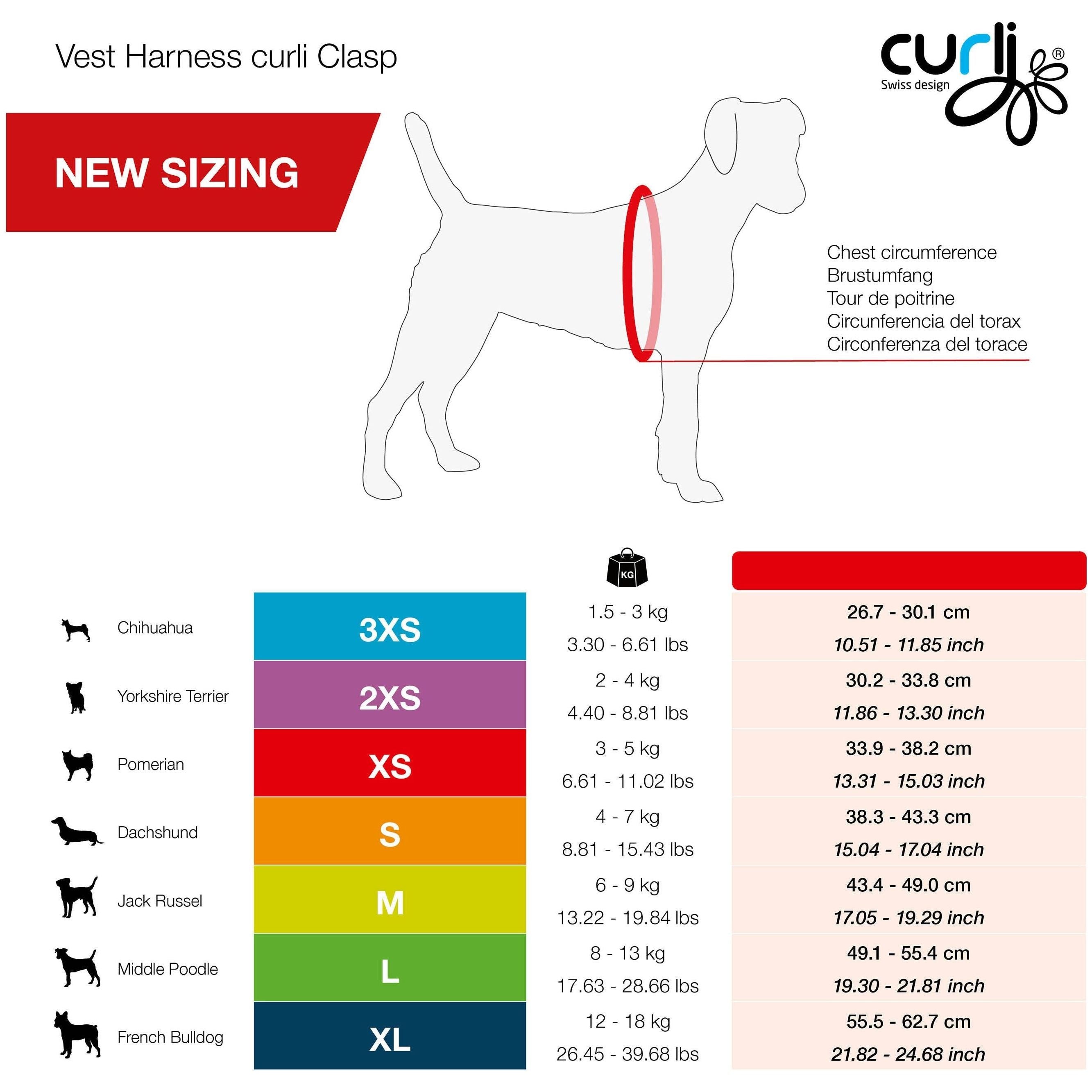 Magnetic Hundsele Väst Harness Air-Mesh Curli V2 Svart