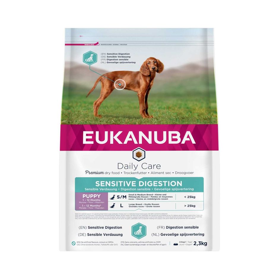 Eukanuba Dog Daily Care Puppy Sensitive Digestion - Torrfoder Hund
