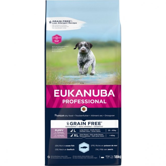 Eukanuba Dog Grain Free Puppy & Junior Large Ocean Fish - Hundfoder