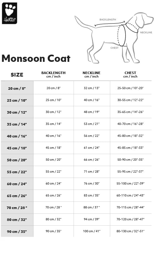 Hurtta Monsoon frakke ECO Rosehip